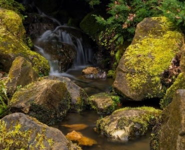 Flüsterleise Oasen im Garten: Kreative Fels-Wasserfälle mit leiser Pumpe, die entspannen und begeistern